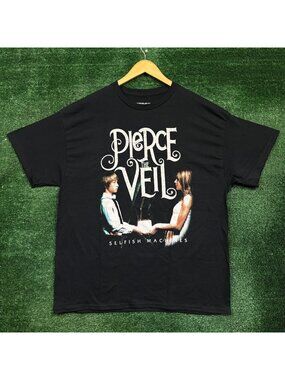 Pierce the Veil Selfish Machines Album Rock Band T-Shirt Size Extra Large